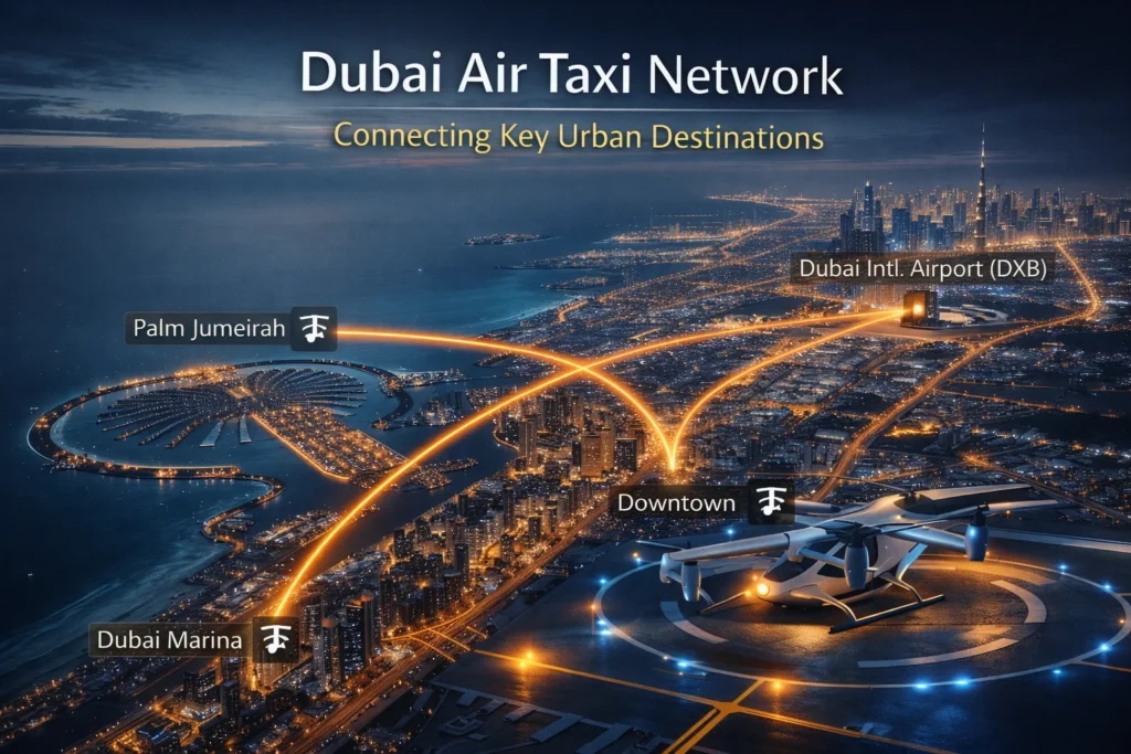 Dubai Air Taxi Network
