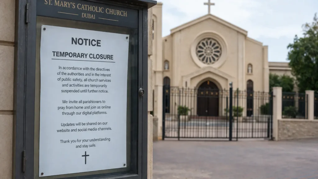 Dubai Churches Suspend Services Amid Security Concerns