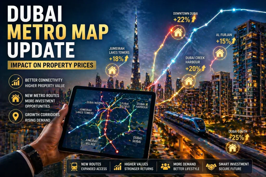 Dubai Metro Map Update: How New Routes Will Impact Property Prices