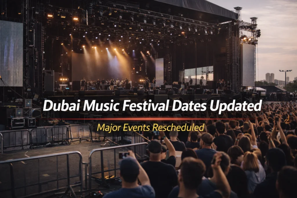 Dubai Music Festivals Date Updated - Major Events Rescheduled