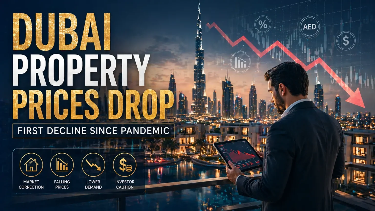 Dubai Property Prices Drop in 2026 for First Time Since Pandemic Amid Regional Tensions