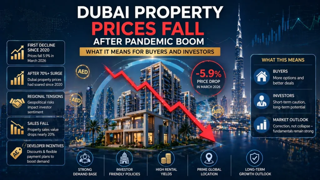 Dubai Property Prices Fall After Pandemic Boom - What It Means for Buyers and Investors