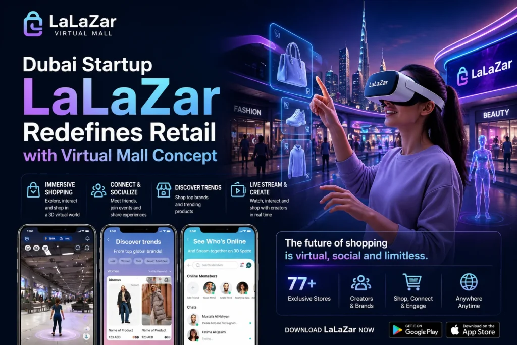 Dubai Startup LaLaZar Redefines Retail with Virtual Mall Concept