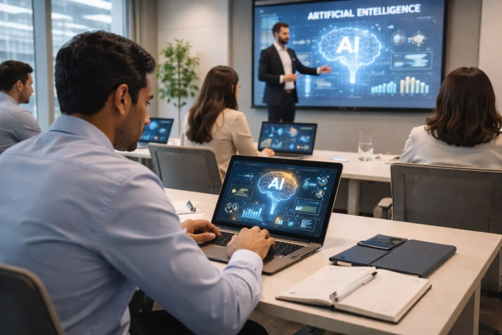 Government Staff Attending AI Training Drive