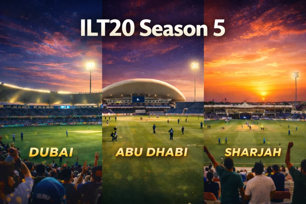 ILT20 Season 5 to Be Held Across Dubai, Abu Dhabi and Sharjah