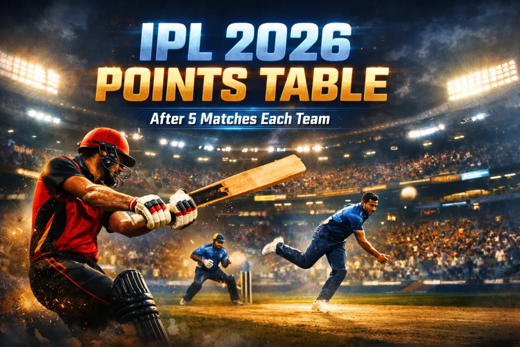 IPL 2026 Points Table After Every Team Has Played 5 Games: PBKS Tops, KKR Yet to Win