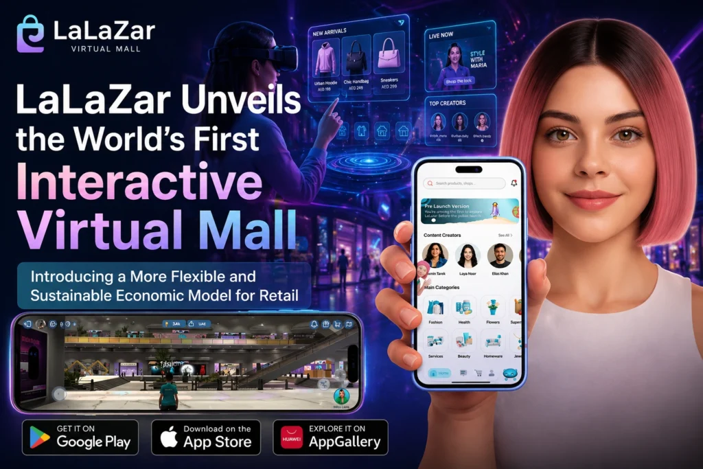 LaLaZar Unveils the World’s First Interactive Virtual Mall, Introducing a More Flexible and Sustainable Economic Model for Retail