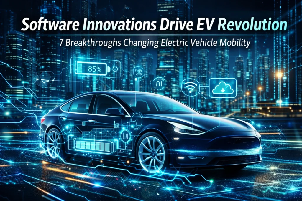 How Software Is Transforming the EV Revolution: 7 Innovations Changing Electric Industry Software Innovations Drive EV Revolution - 7 Breakthroughs Changing Electric Vehicle Mobility