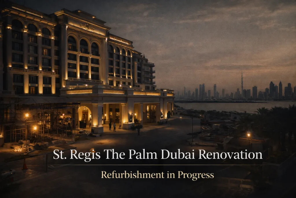 St. Regis The Palm Dubai Renovation - Refurbishment in Progress