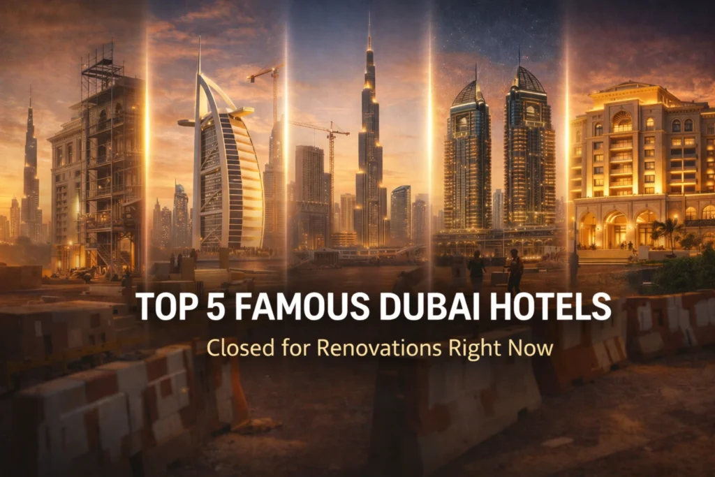 Top 5 Famous Dubai Hotels Closed for Renovations Right Now