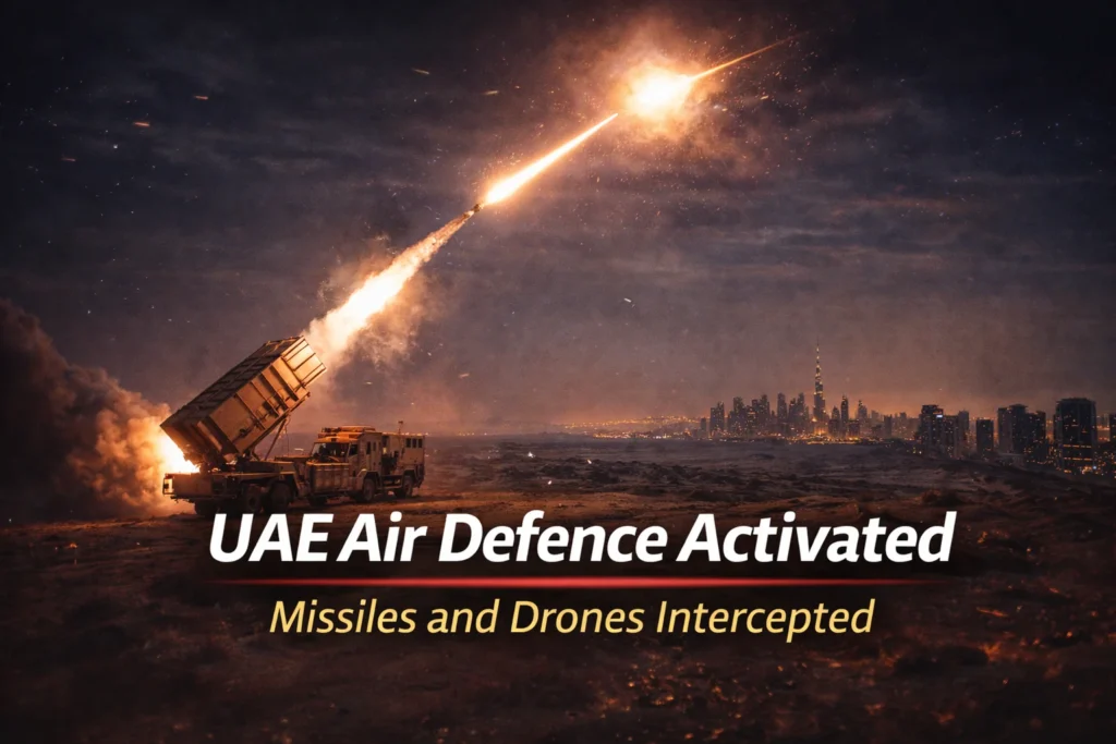 UAE Air Defence Activated - Missiles and Drones Intercepted