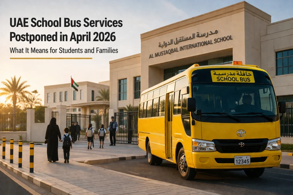 UAE School Bus Services Postponed in April 2026 - What It Means for Students and Families