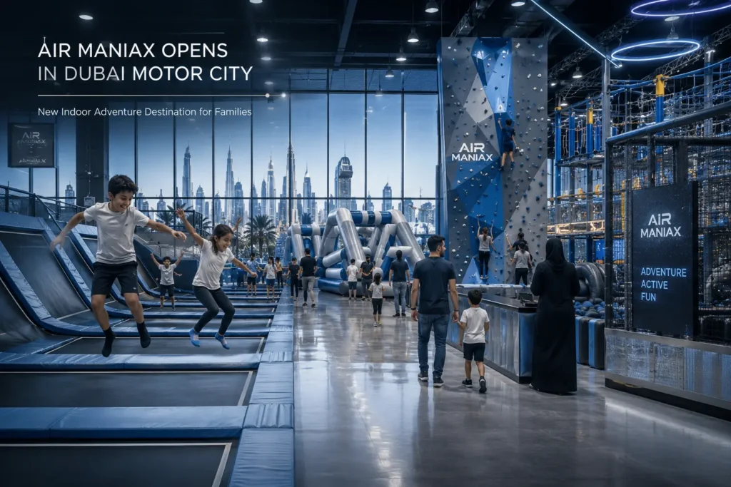 Air Maniax Opens in Dubai Motor City - New Indoor Adventure Destination for Families