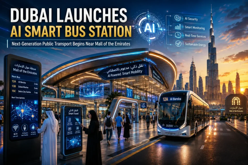 Dubai Launches AI Smart Bus Station Near Mall of the Emirates to Transform Public Transport