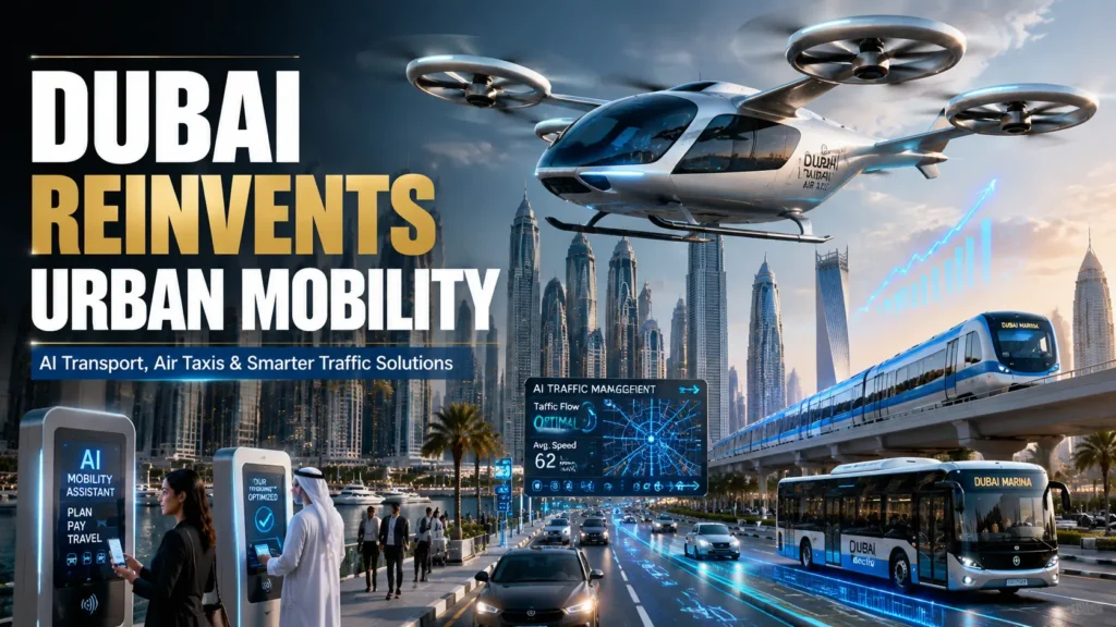 DUBAI REINVENTS URBAN MOBILITY - AI Transport, Air Taxis & Smarter Traffic Solutions