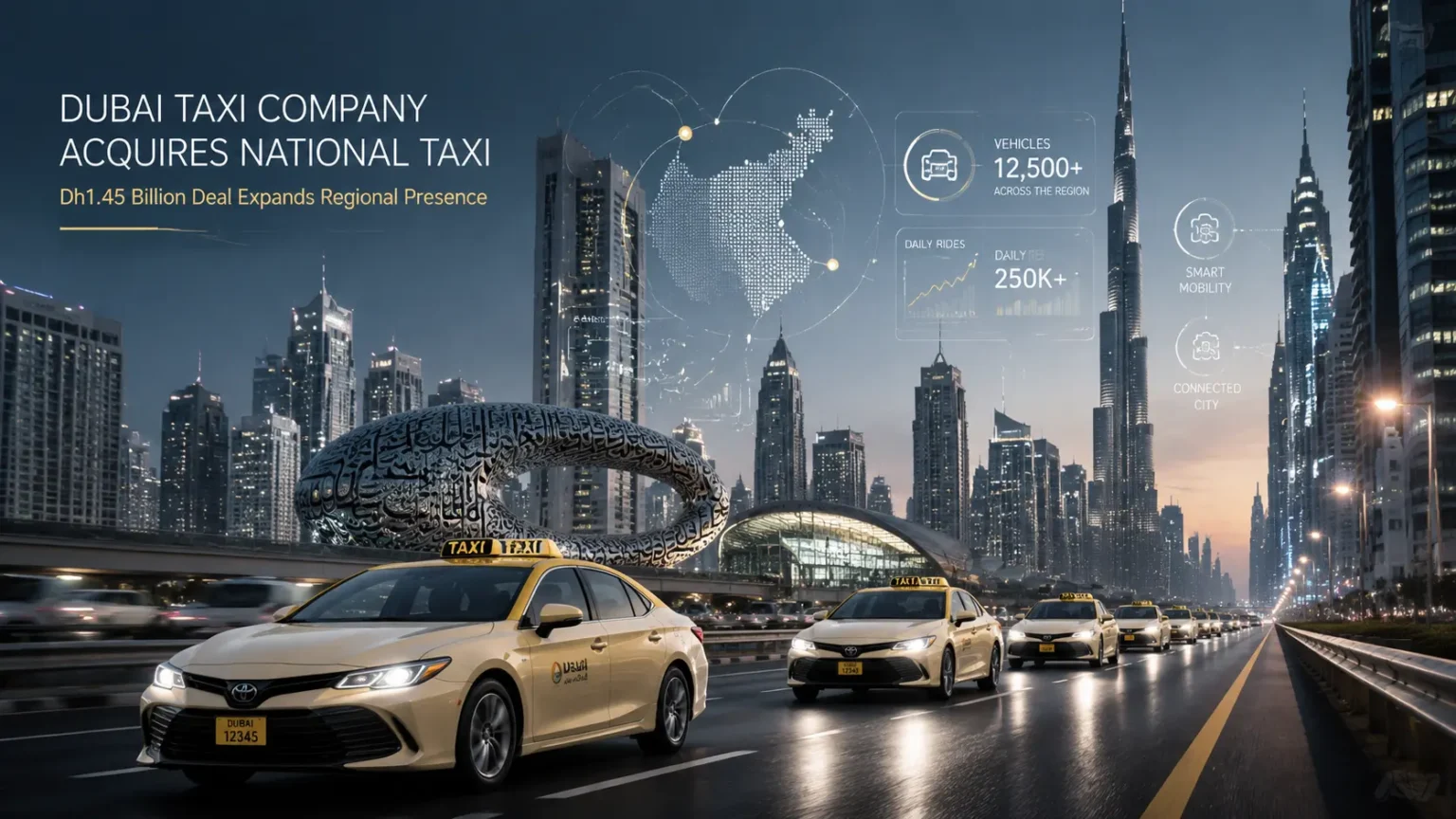 DUBAI TAXI COMPANY ACQUIRES NATIONAL TAXI - Dh1.45 Billion Deal Expands Regional Presence