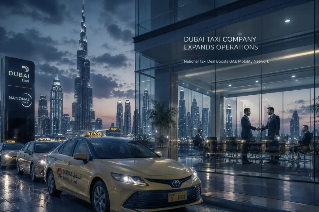 DUBAI TAXI COMPANY EXPANDS OPERATIONS - National Taxi Deal Boosts UAE Mobility Network