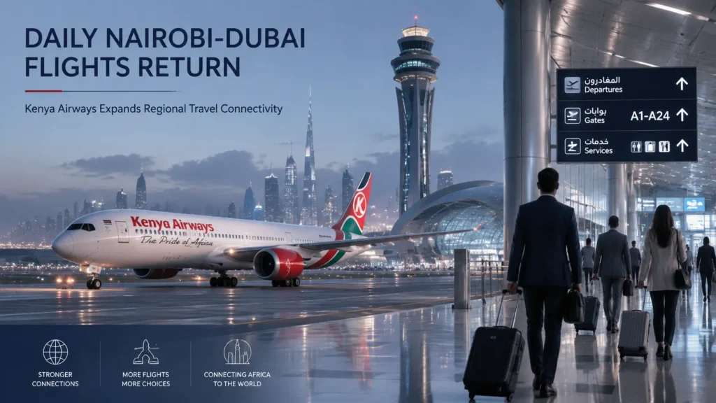 Daily Nairobi-Dubai Flights Return as Kenya Airways Reconnects Key Travel Route