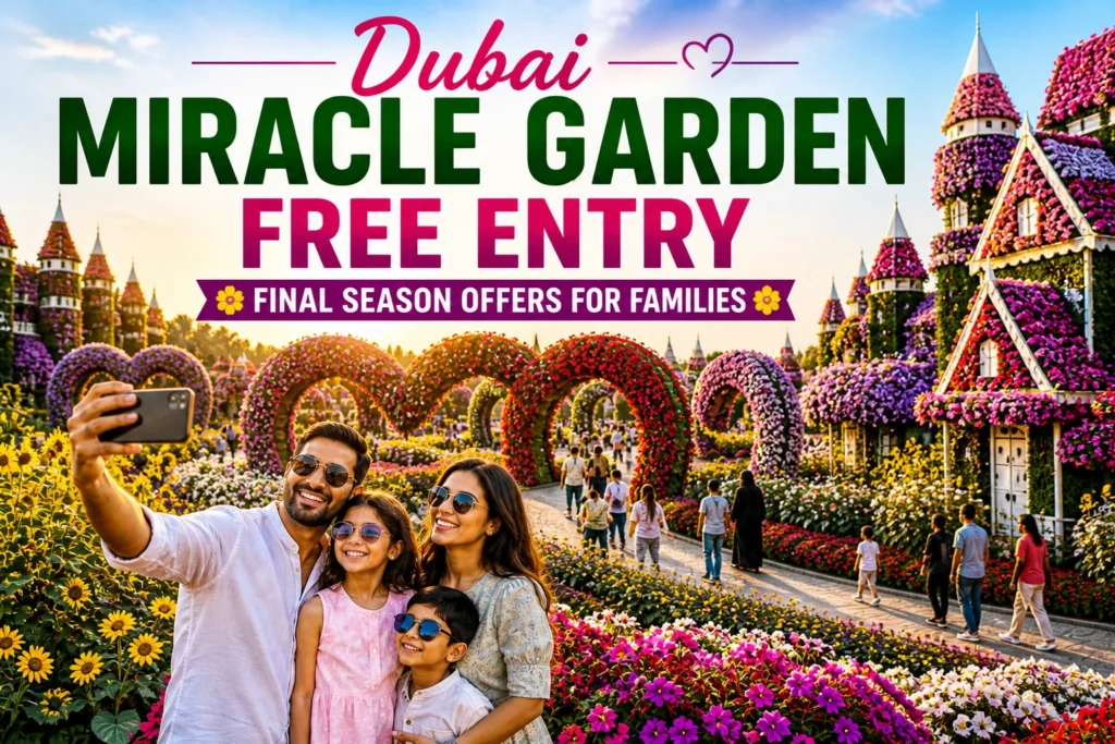 Dubai Miracle Garden Free Entry - Final Season Offers for Families