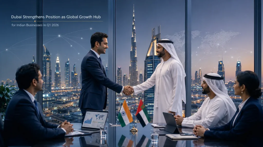 Dubai Strengthens Position as Global Growth Hub for Indian Businesses in Q1 2026