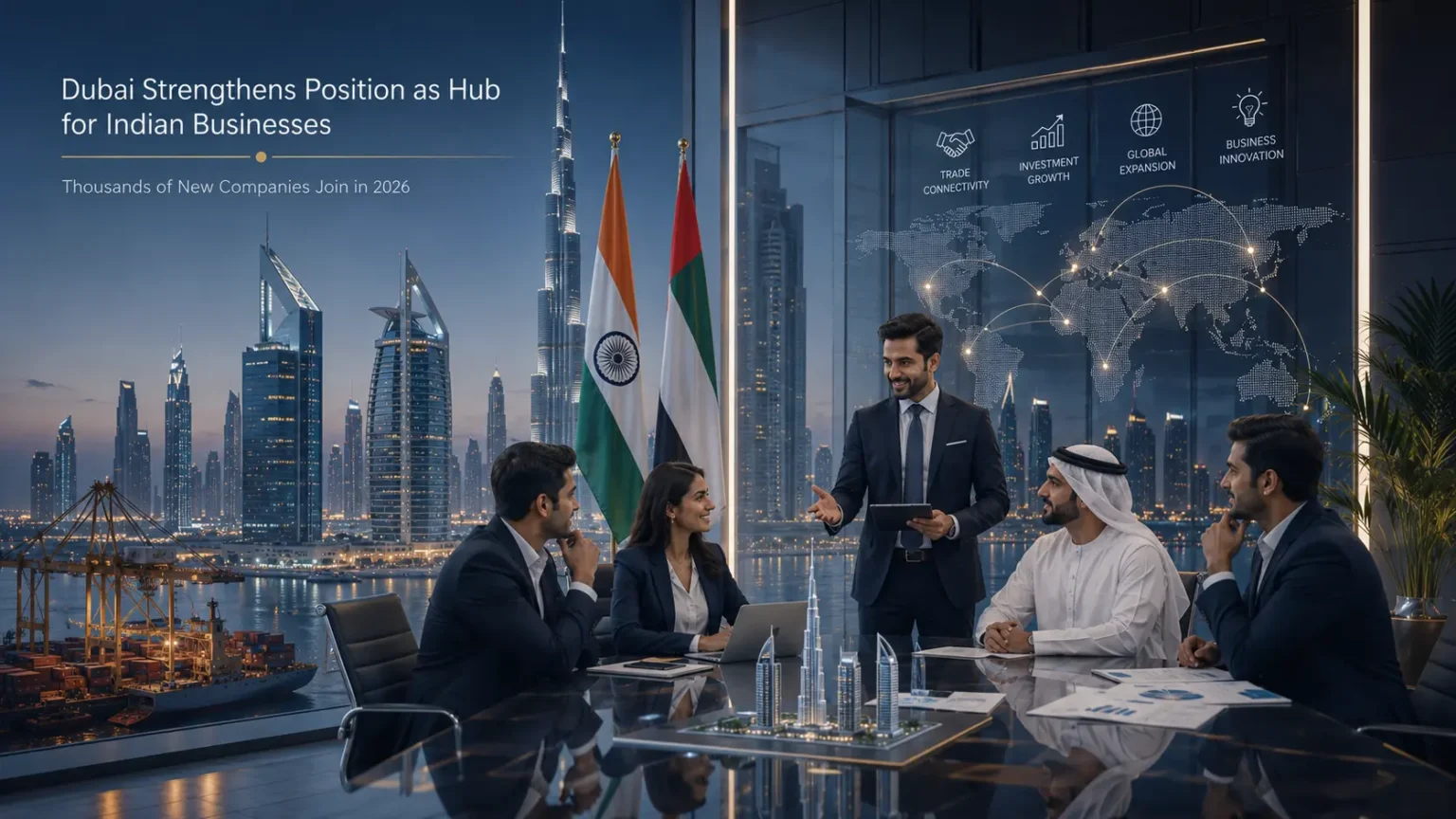 Dubai Strengthens Position as Global Growth Hub for Indian Businesses in Q1 2026 Dubai Strengthens Position as Hub for Indian Businesses - Thousands of New Companies Join in 2026