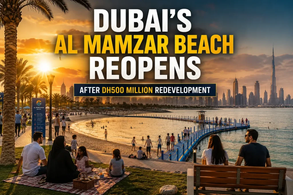 Dubai's Al Mamzar Beach Reopens After Dh500 Million Redevelopment