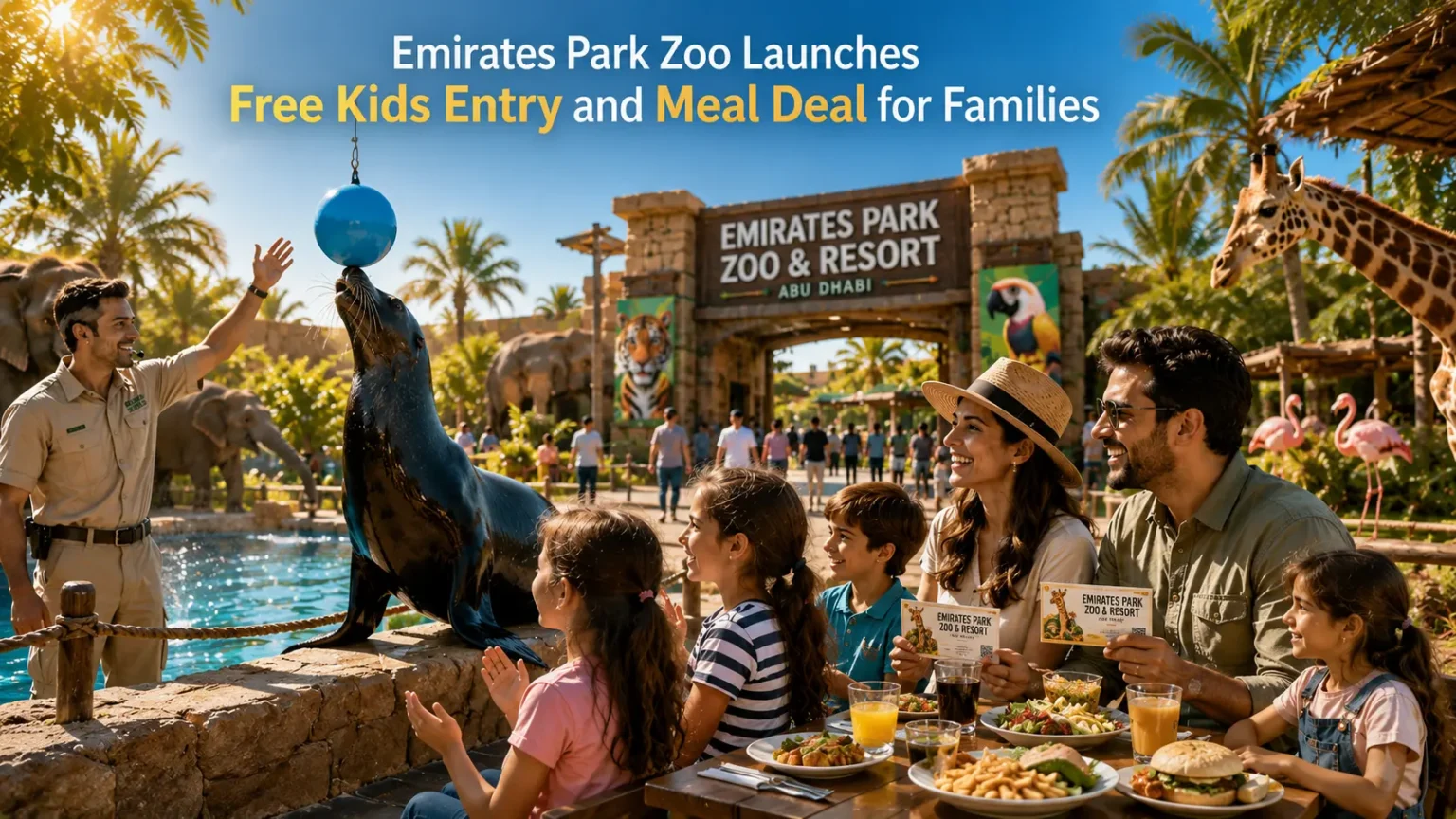 Emirates Park Zoo Launches Free Kids Entry and Meal Deal for Families
