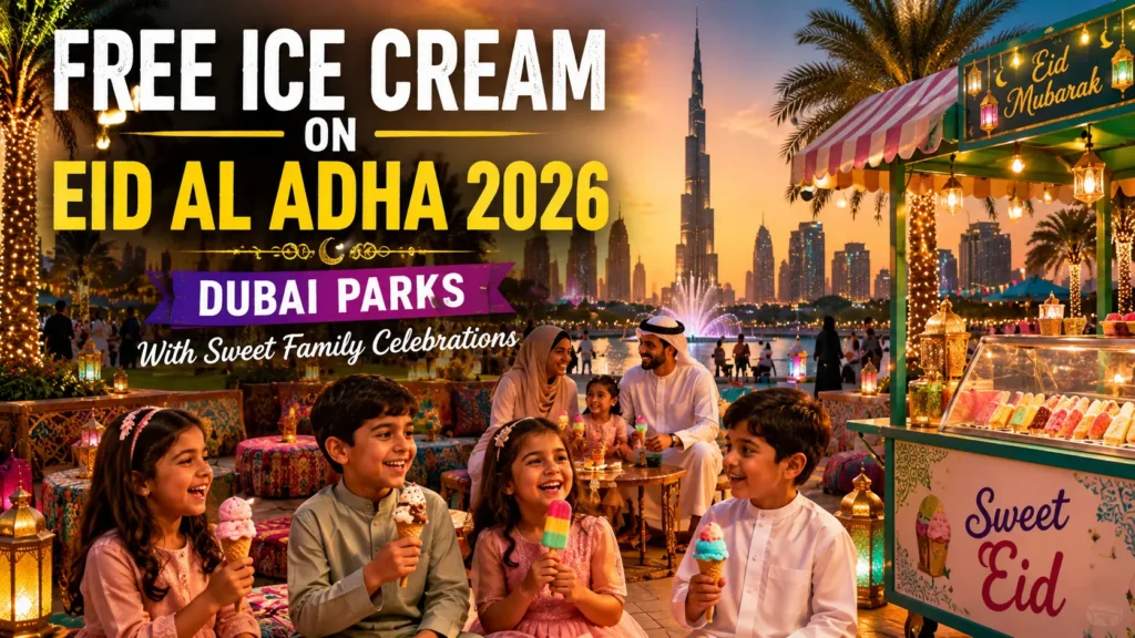 Free Ice Cream on Eid Al Adha 2026 - Dubai Parks With Sweet Family Celebrations