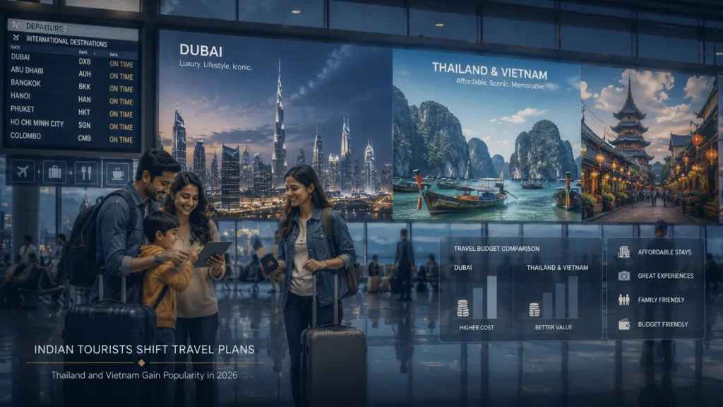 Indian Tourists Shift From Dubai and Abu Dhabi to Thailand, Vietnam, and Sri Lanka Amid Rising Costs