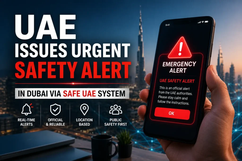 UAE Issues Urgent Safety Alert in Dubai, Residents Advised to Stay Vigilant