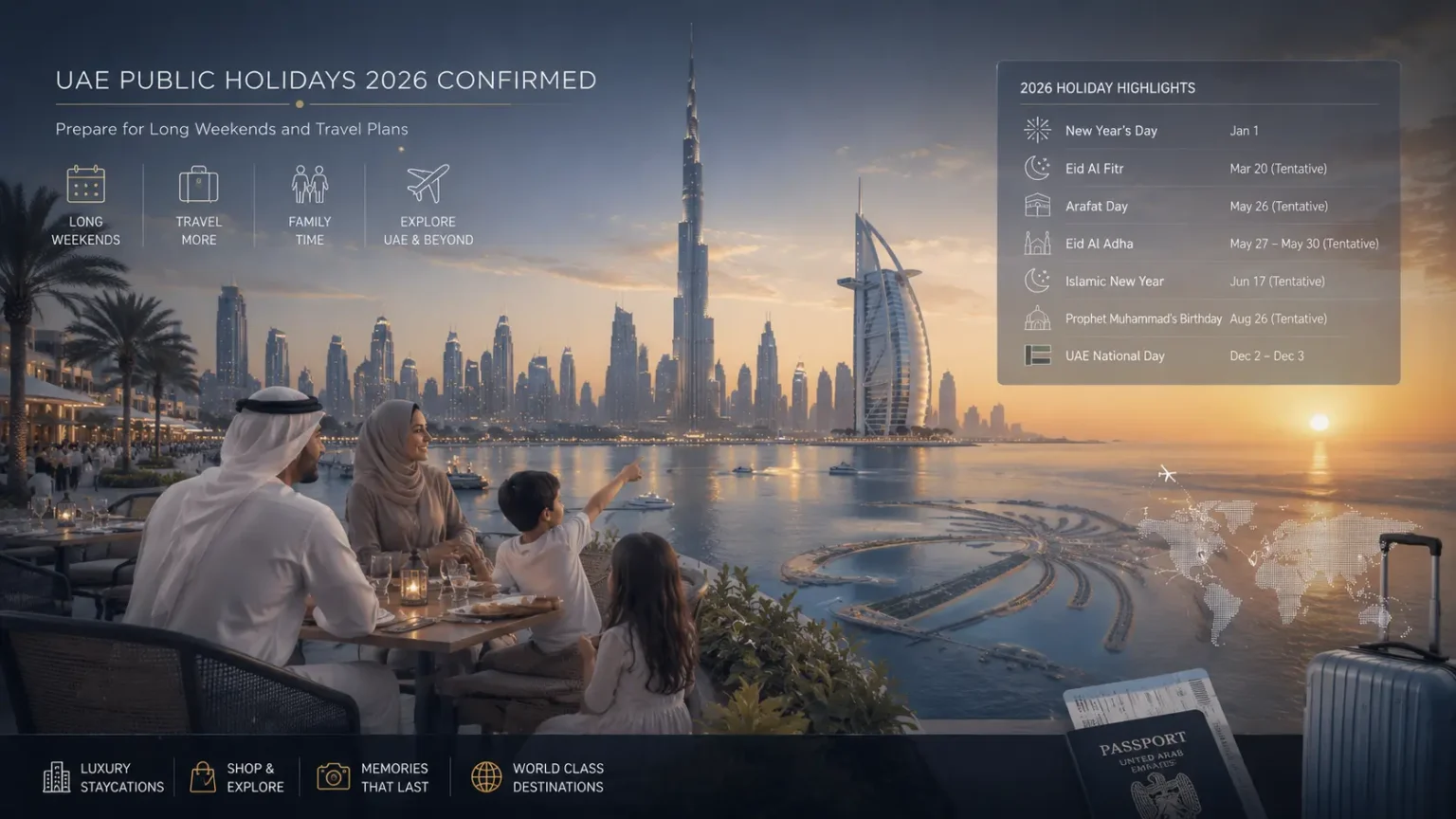 UAE Public Holidays 2026: Biggest Long Weekends and Official Breaks Confirmed UAE Public Holidays 2026: Biggest Long Weekends and Official Breaks Confirmed