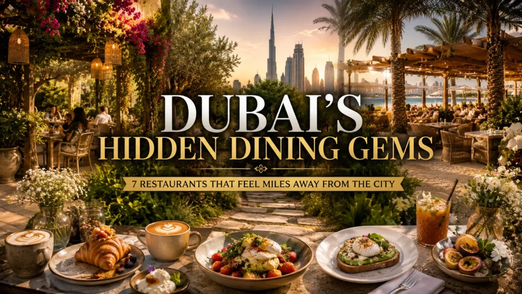 7 Hidden Dubai Restaurants That Feel Like a Holiday Escape