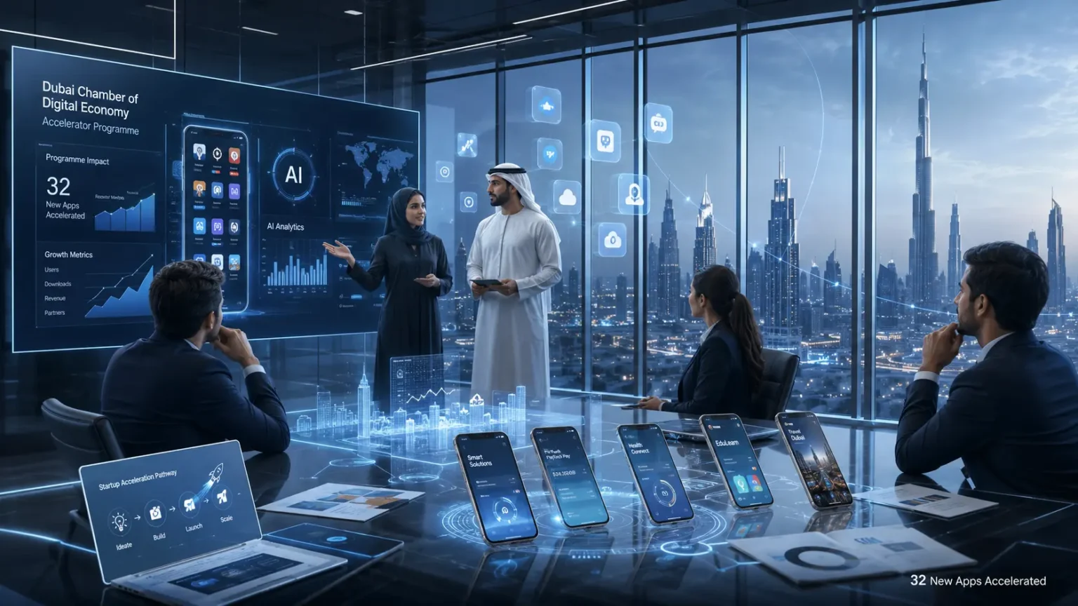 Dubai Chamber of Digital Economy Supports 32 New Apps Through Accelerator Programme Dubai Chamber of Digital Economy Supports 32 New Apps Through Accelerator Programme