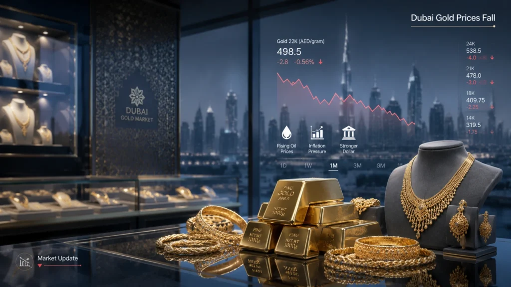 Dubai Gold Price Falls