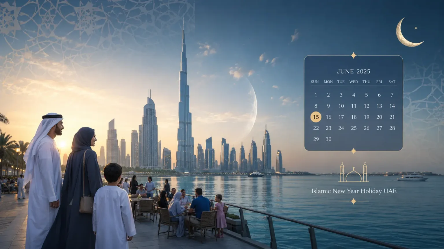 Dubai Announces June 15 Holiday for Islamic New Year 2026; Residents to Enjoy Long Weekend Dubai Islamic New Year Holiday 2026 - June 15 Declared Public Holiday Across UAE
