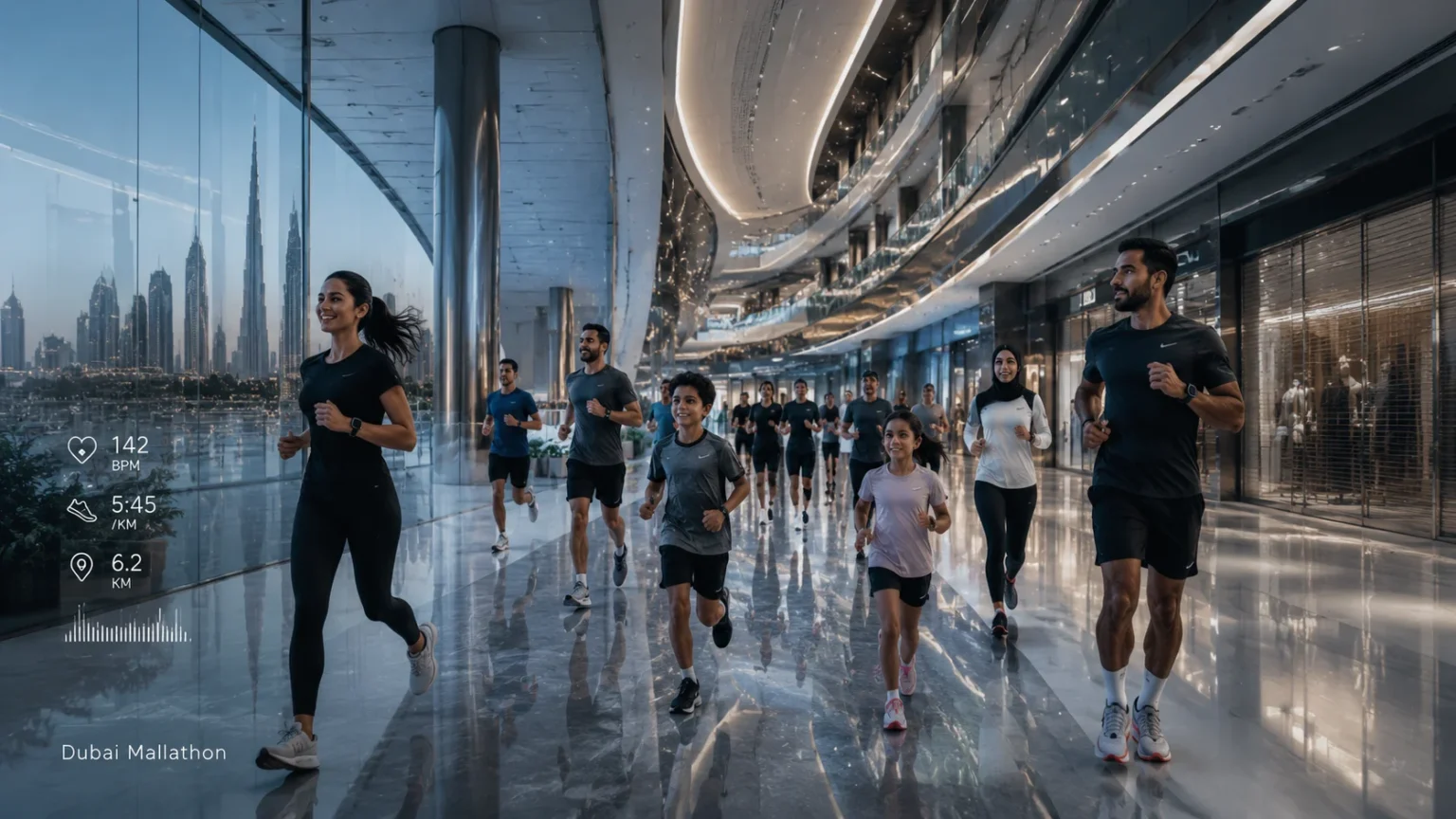 Dubai Mallathon Returns for Second Season, Giving Runners a Cool Indoor Fitness Escape