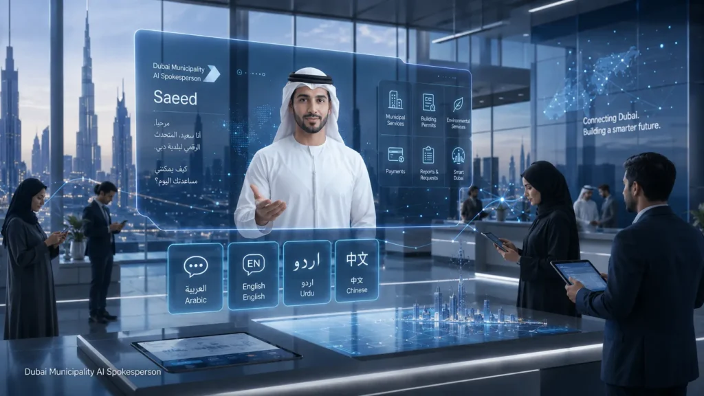 Dubai Municipality Introduces AI Spokesperson ‘Saeed’ Who Speaks Four Languages