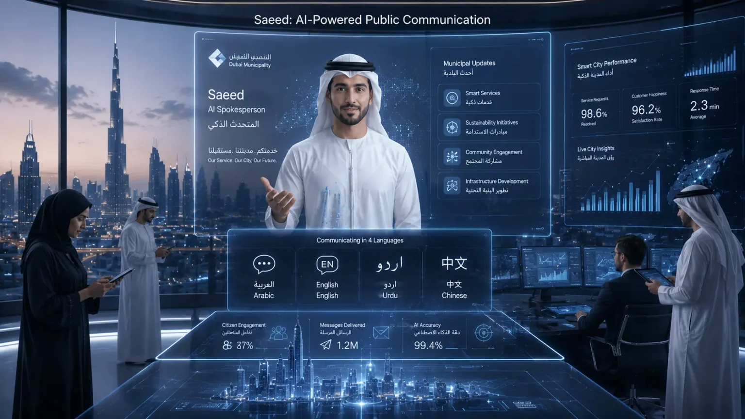 Dubai Municipality Now Has an AI Spokesperson Named Saeed and He Speaks in Four Languages Dubai Municipality Now Has an AI Spokesperson Named Saeed and He Speaks in Four Languages