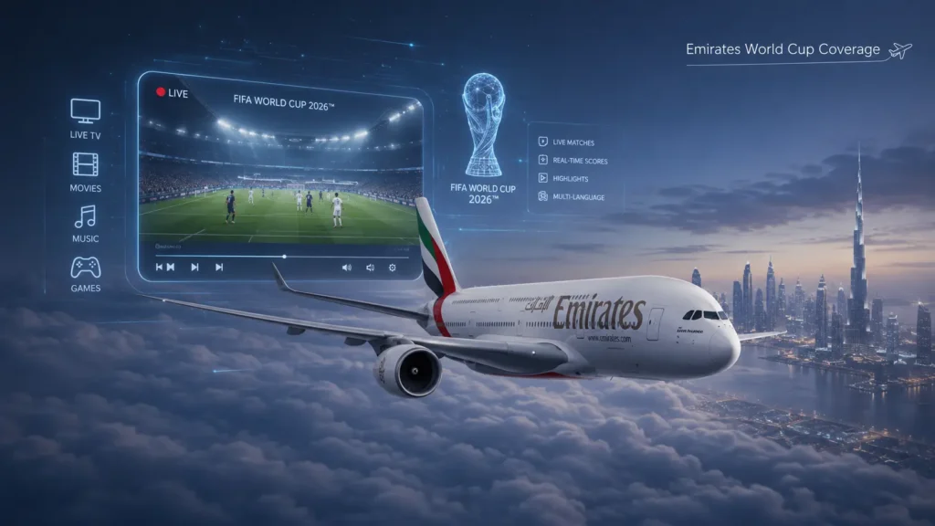 Emirates to Broadcast Every FIFA World Cup 2026 Match Onboard Flights