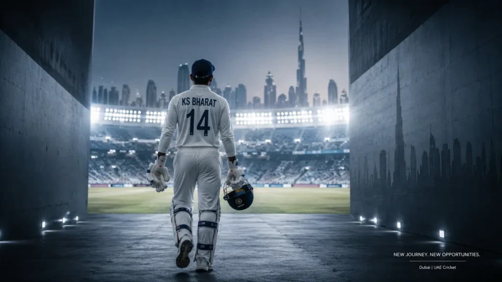 KS Bharat Moves to Dubai to Explore UAE Cricket Opportunities, Eyes ILT20 Participation