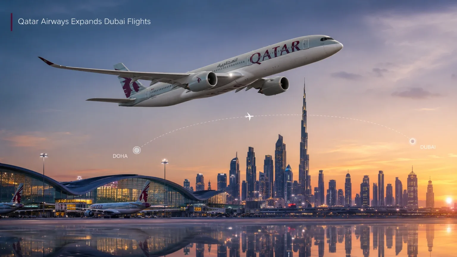 Qatar Airways Expands Dubai Operations to Five Daily Flights Amid Summer Travel Surge