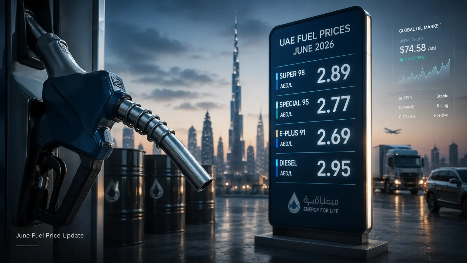 UAE Fuel Prices Jump in June 2026 as Petrol Hits Highest Level in Nearly Four Years UAE Fuel Prices Jump in June 2026 as Petrol Hits Highest Level in Nearly Four Years