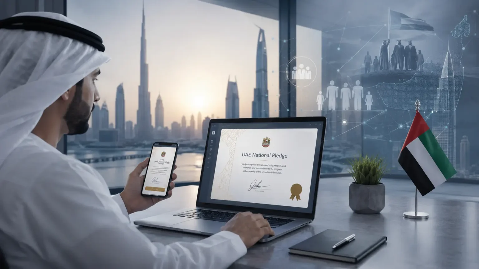 UAE National Pledge Online - How Citizens and Residents Can Sign the New Initiative