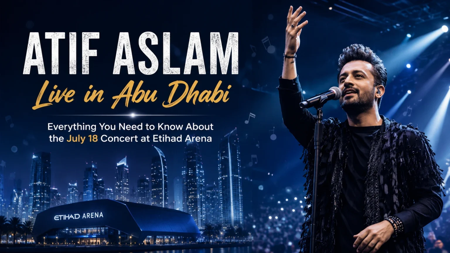 Atif Aslam Live in Abu Dhabi: Everything You Need to Know About the July 18 Concert at Etihad Arena
