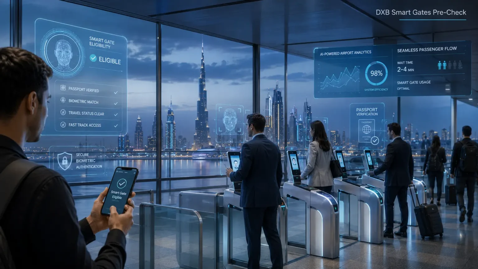 Dubai Airport Launches Smart Gates Eligibility Pre-Check Tool to Speed Up Immigration at DXB