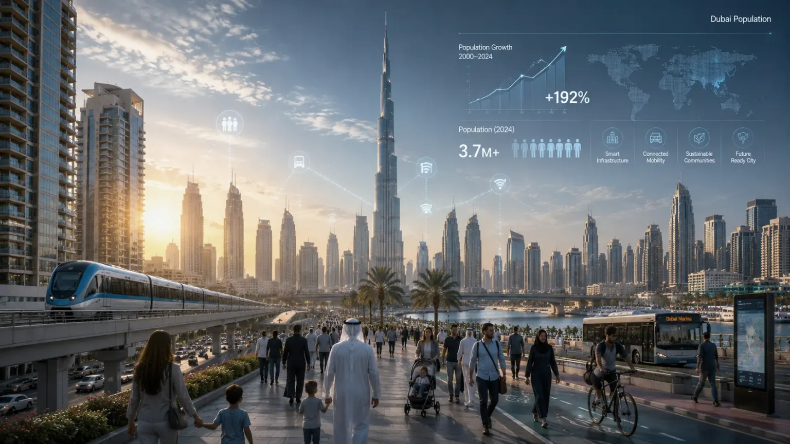 Dubai Population Crosses 4.74 Million as Growth Continues at Near-Record Pace Dubai Population Crosses 4.74 Million as Growth Continues at Near-Record Pace