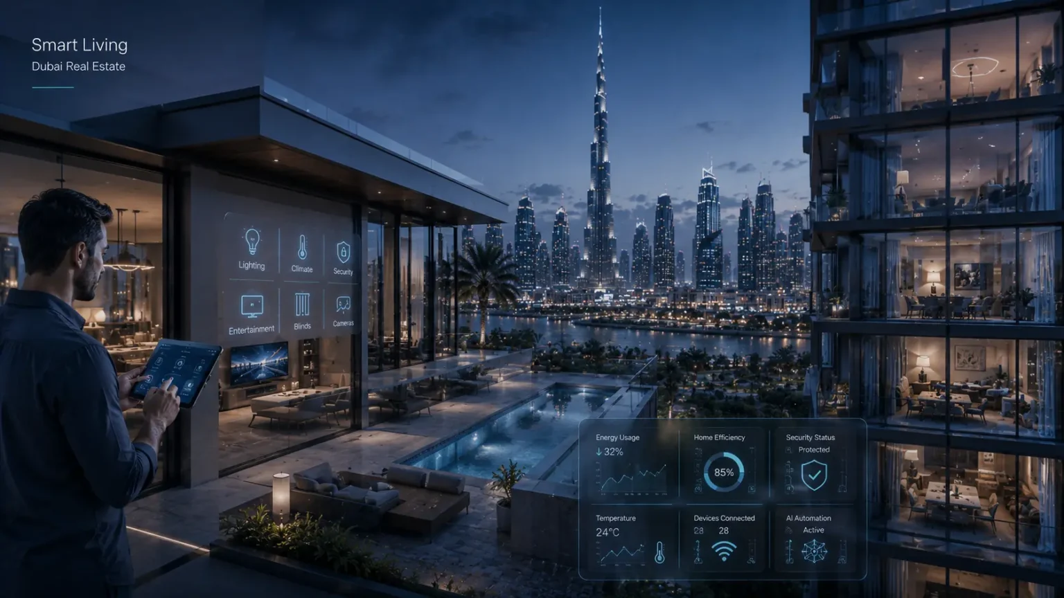 How Smart Home Technology Is Increasing Dubai Real Estate Prices in 2026 How Smart Home Technology Is Increasing Dubai Real Estate Prices in 2026