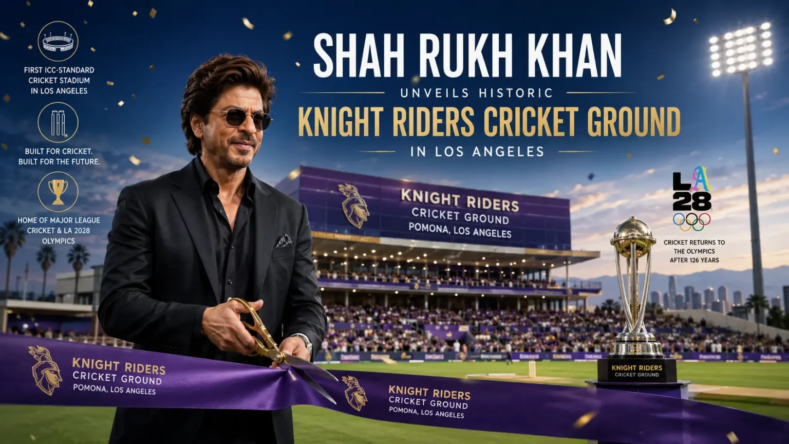 Shah Rukh Khan Opens Los Angeles’s First ICC-Standard Cricket Stadium — And It Is Bigger Than Just a Ground Shah Rukh Khan Opens Los Angeles's First ICC-Standard Cricket Stadium — And It Is Bigger Than Just a Ground