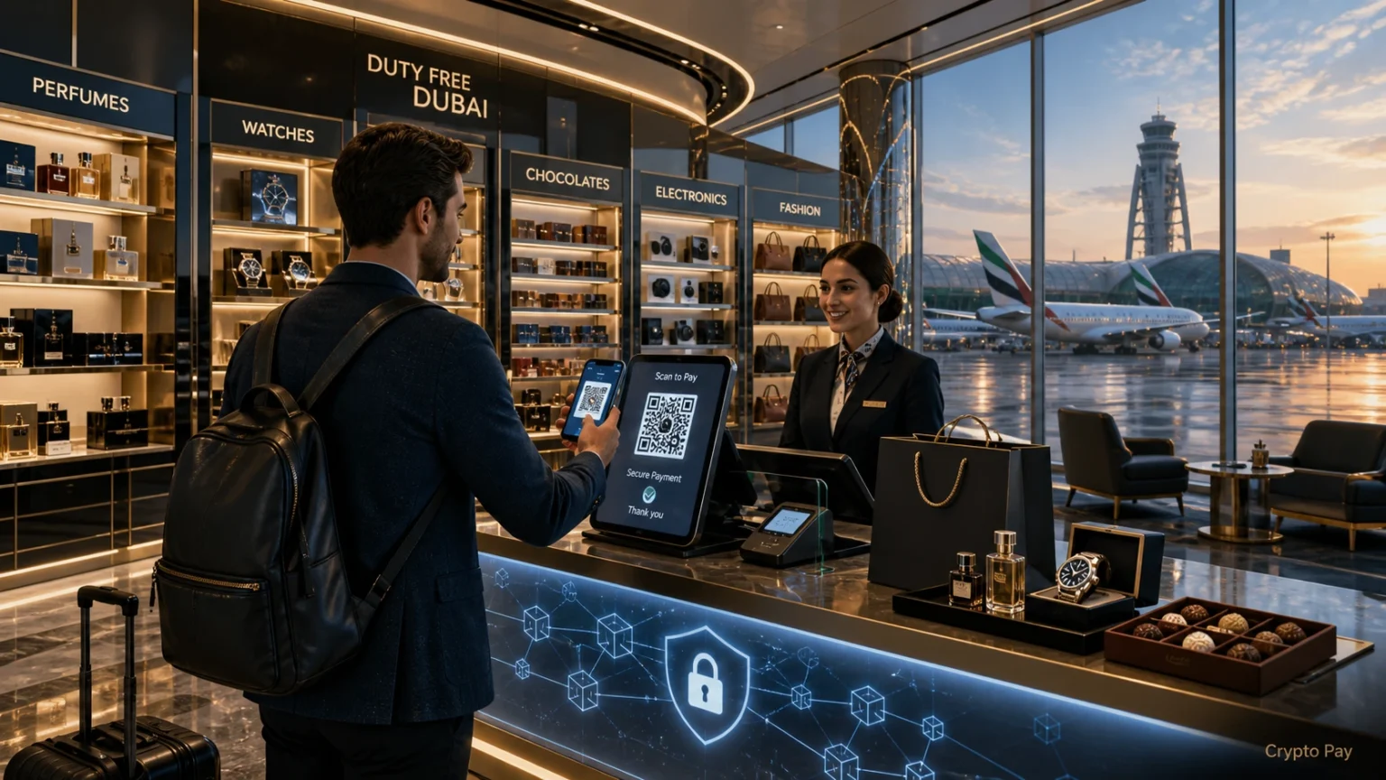 Dubai Duty Free Introduces Cryptocurrency Payments for Airport Shoppers Dubai Duty Free Introduces Cryptocurrency Payments for Airport Shoppers