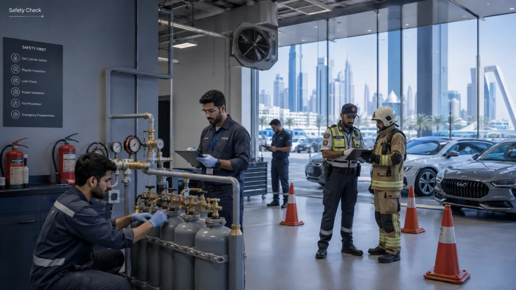 Dubai Gas Cylinder Explosion at Car Showroom on Sheikh Zayed Road
